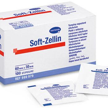 Салфетки спиртовые для инъекций SOFT ZELLIN 60*30 бл/100 шт