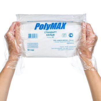 Перчатки полиэтиленовые PolyMAX упак. р. M уп/50 пар
