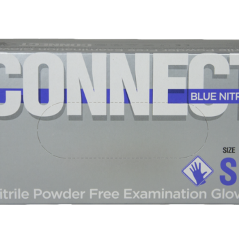 Перчатки нитриловые connect blue nitrile