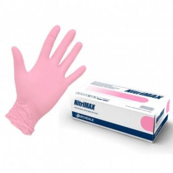 Перчатки нитриловые I NitriMax Розовые р. M / бл. 50